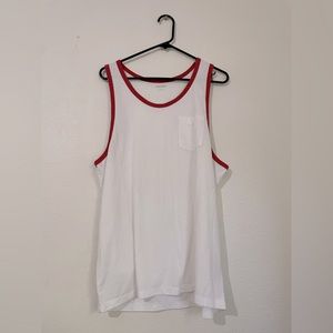 Old Navy White/Red Tank Top